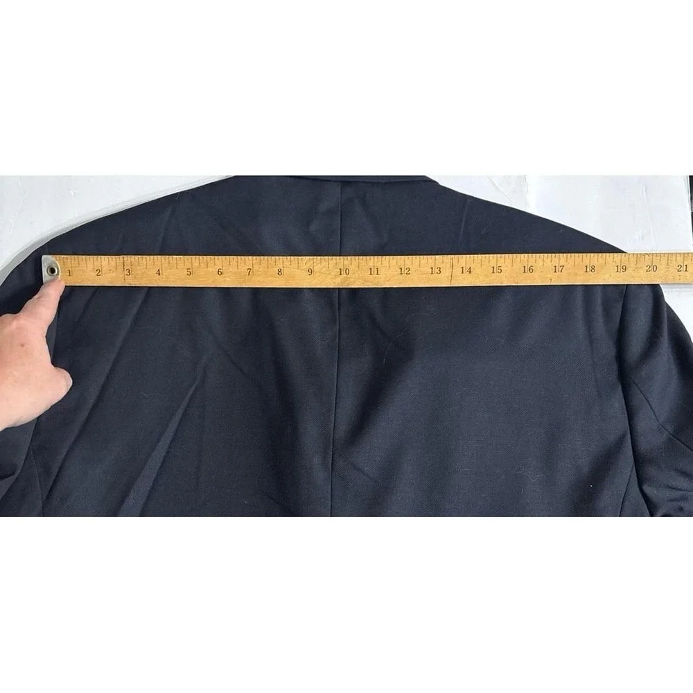 Tommy Hilfiger Men's Navy Two Button Blazer (No Size Tag) AS IS